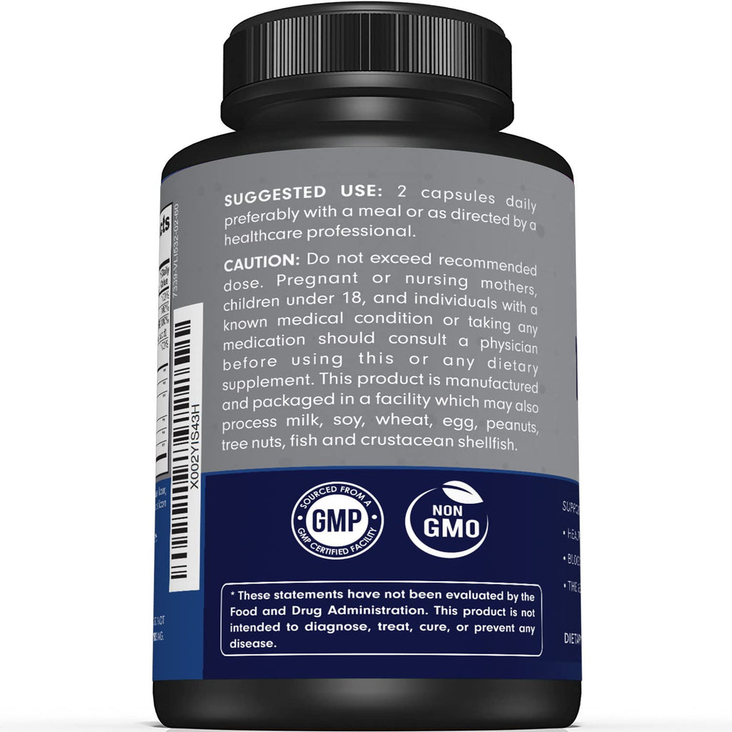 Premium Nerve Support Supplement – with Alpha Lipoic Acid (ALA) 600 mg, Acetyl-L-Carnitine (ALC) & Benfotiamine - Nerve Support Formula for Healthy Circulation, Feet, Hands & Toes - 60 Capsules - FENGGESTORE20