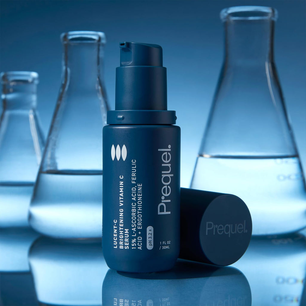 Prequel Skin Lucent-C, Vitamin C Serum for Face. Professional Facial L-Ascorbic Acid, Ferulic Acid Formula with Niacinamide. - FENGGESTORE20