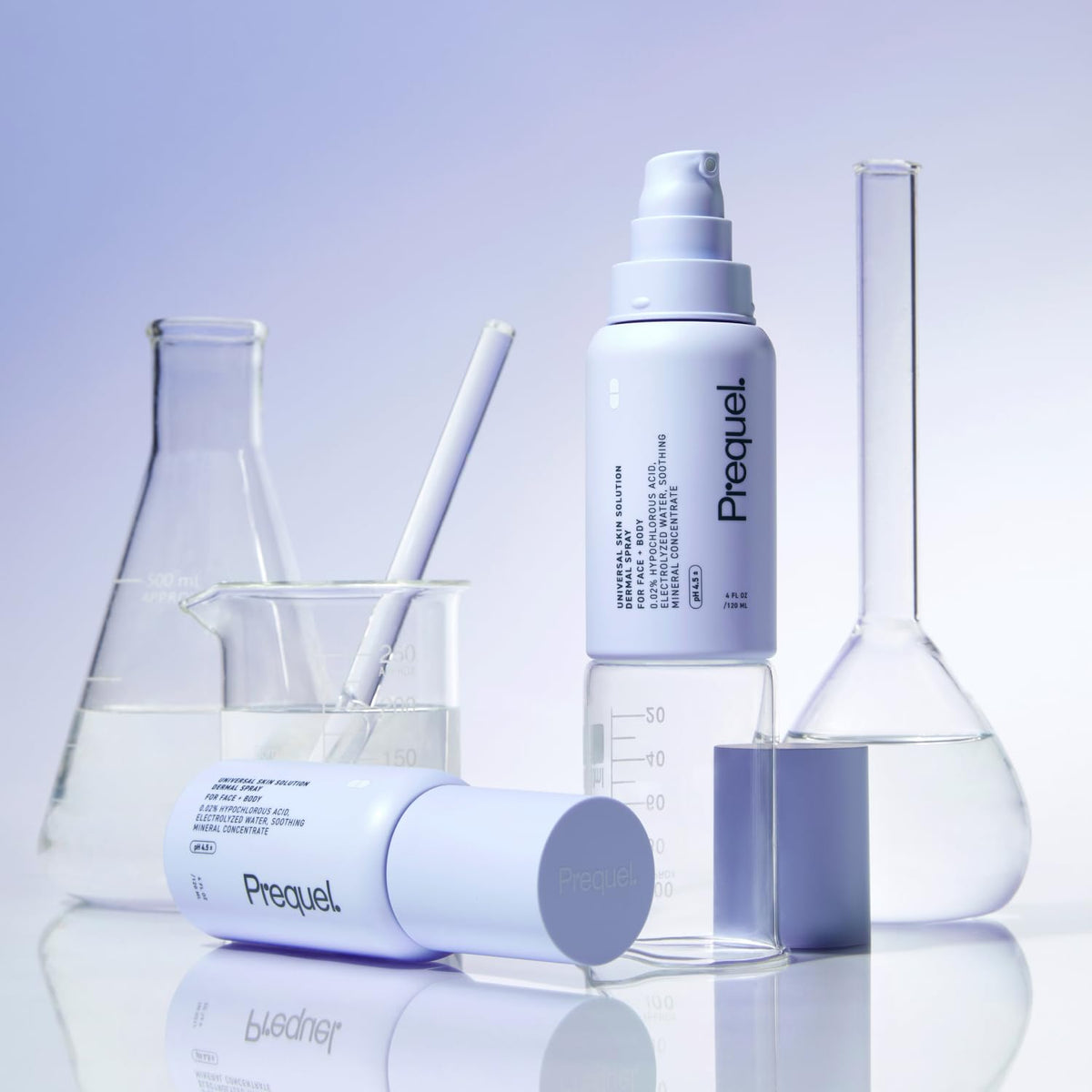 Prequel Skin Universal Skin Solution Hypochlorous Acid Spray for Face and Body. Fine Mist HOCL Facial Cleanser and Dermal - FENGGESTORE20
