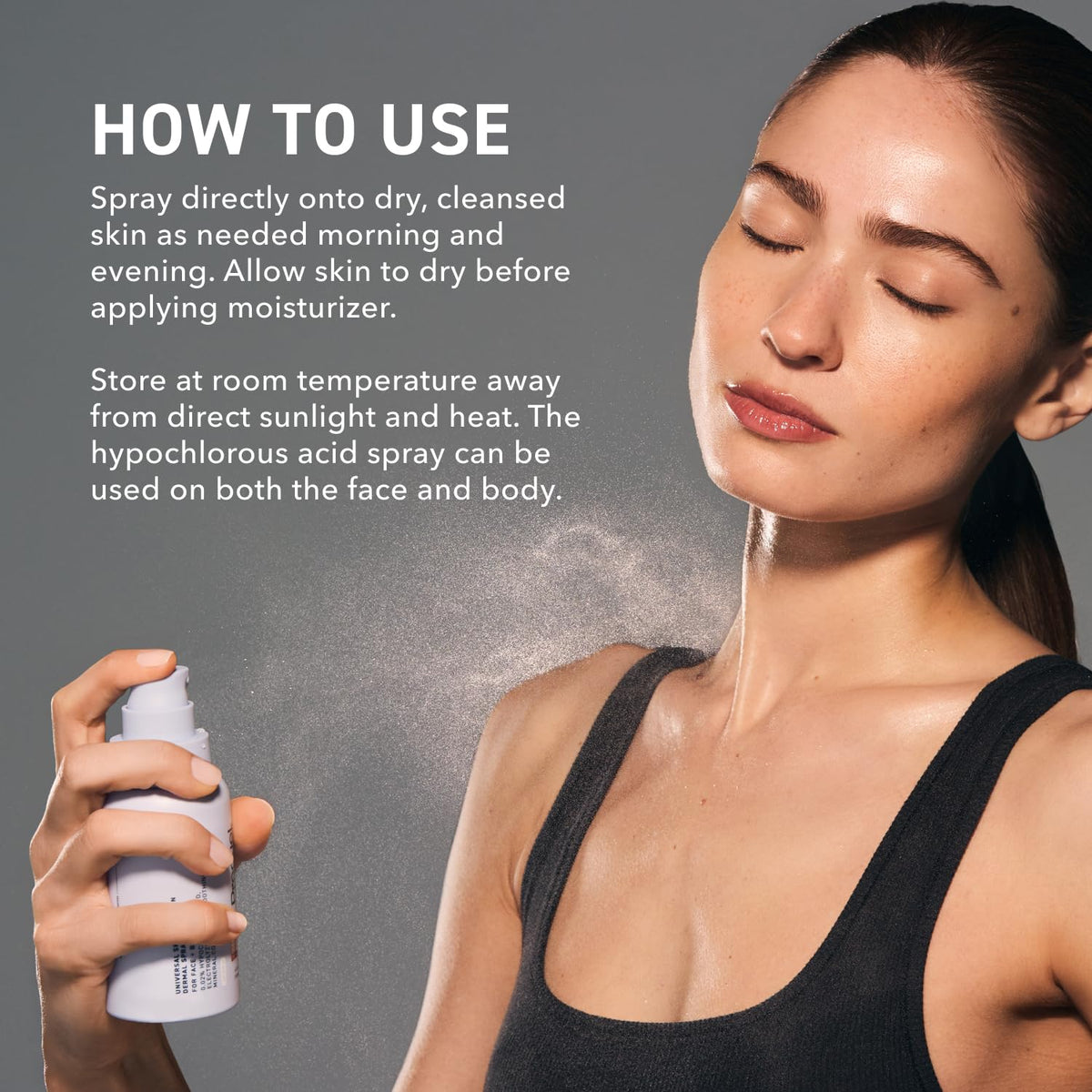 Prequel Skin Universal Skin Solution Hypochlorous Acid Spray for Face and Body. Fine Mist HOCL Facial Cleanser and Dermal - FENGGESTORE20