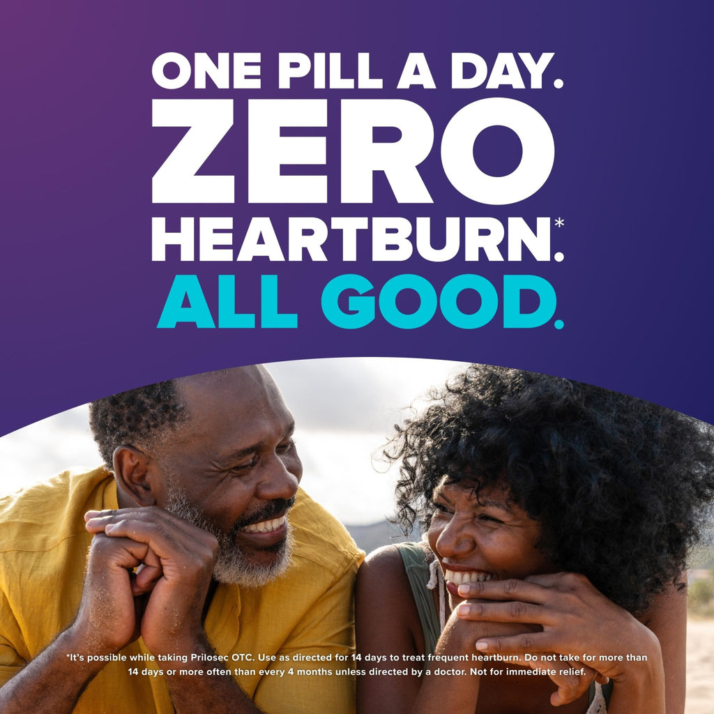 Prilosec OTC, Omeprazole 20mg, Heartburn Medicine, Acid Reflux Medicine, 24 Hour Relief, 42 Tablets - FENGGESTORE20