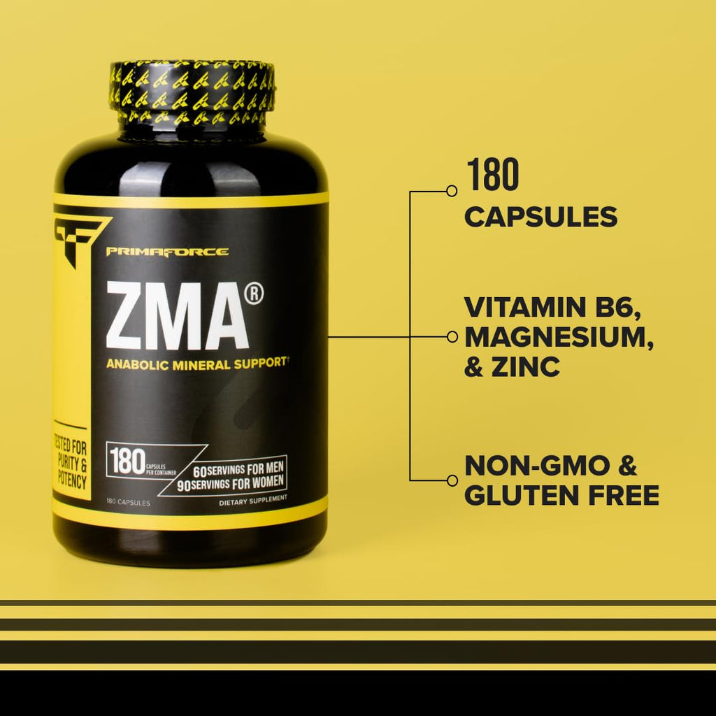 Primaforce ZMA Dietary Supplement, 180 Capsules - FENGGESTORE20