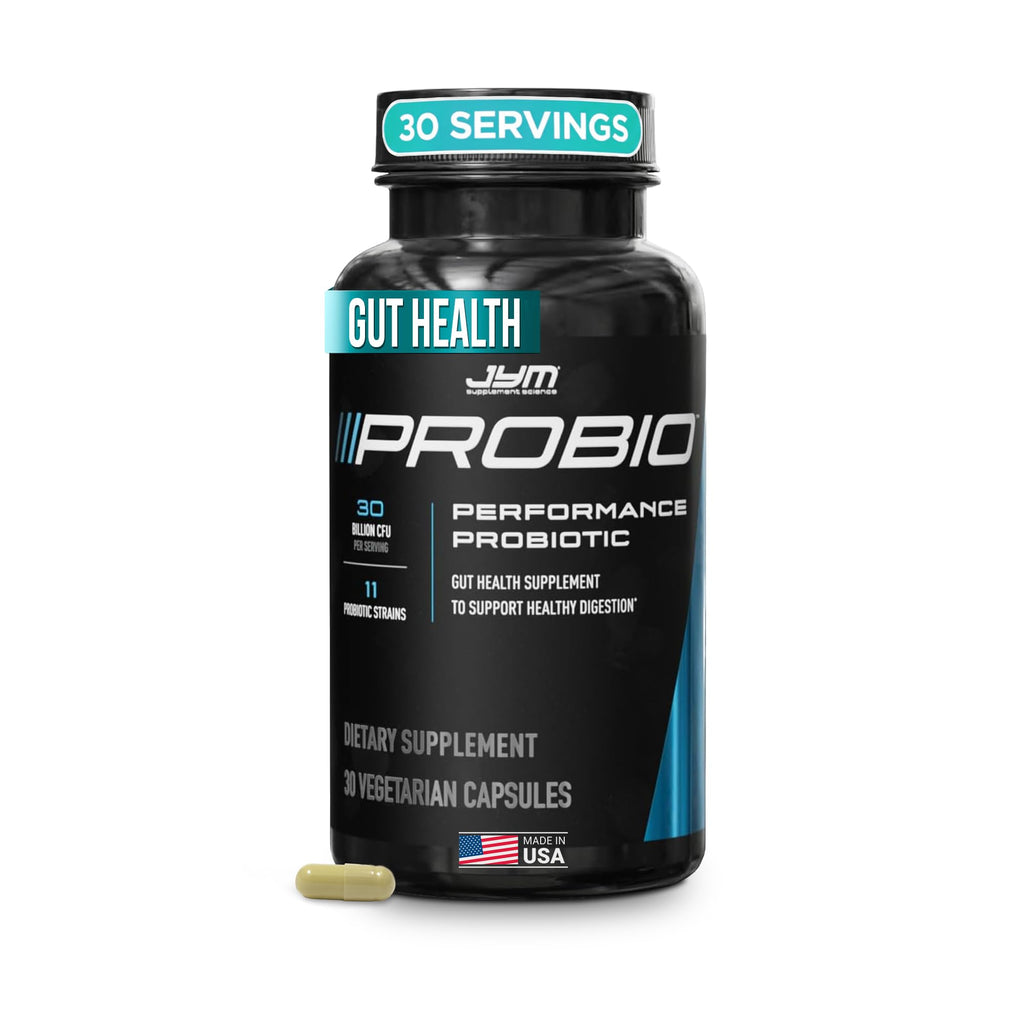 ProBio JYM Performance Probiotic, Heart, Gut, Immune Health, Athletic Recovery, and Body Composition for Men & Women, 30 Day Supply - FENGGESTORE20