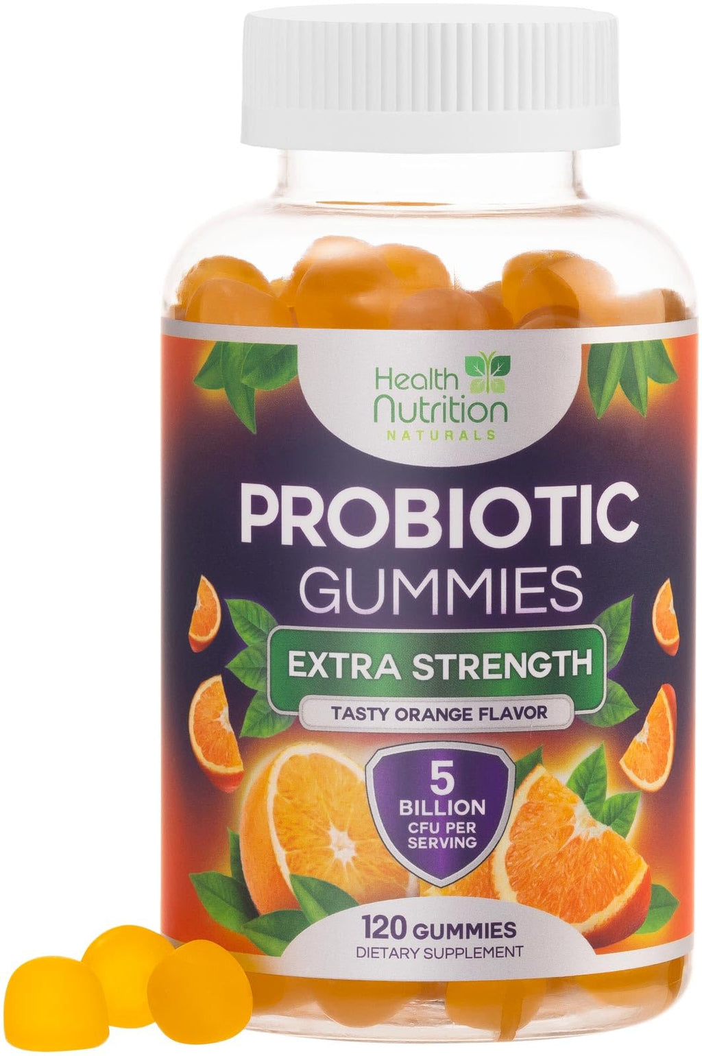 Probiotic Gummies - Advanced Multi-Strain Probiotic Formula - Gut & Digestive Health Support Gummy - Bacillus Coagulans 5 Billion CFU Per Serving, Daily Acidophilus Probiotics Supplement - 120 Gummies - FENGGESTORE20