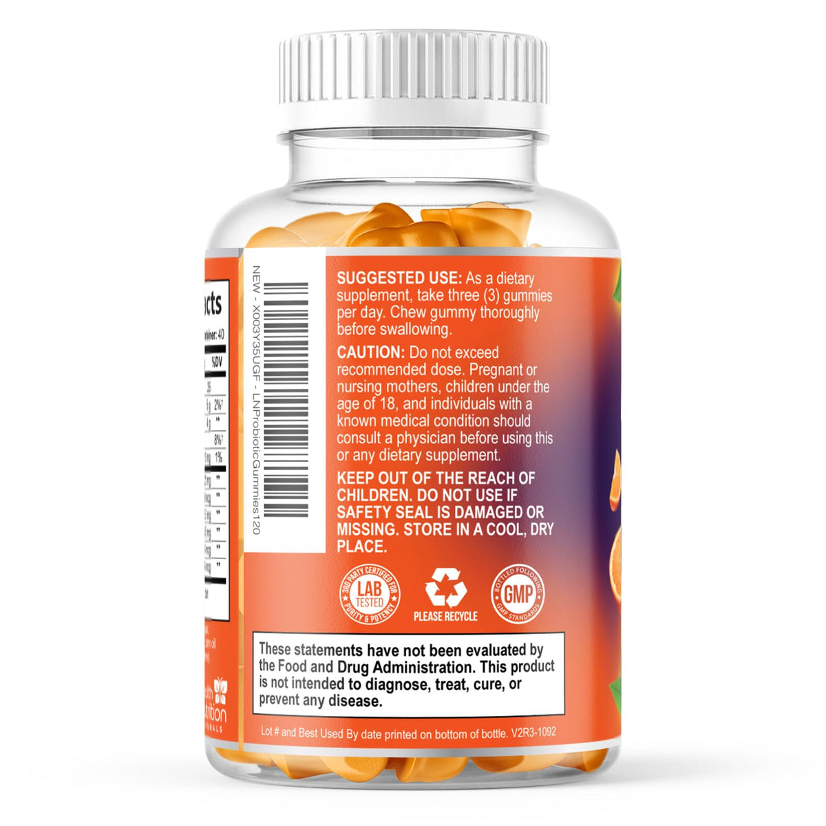 Probiotic Gummies - Advanced Multi-Strain Probiotic Formula - Gut & Digestive Health Support Gummy - Bacillus Coagulans 5 Billion CFU Per Serving, Daily Acidophilus Probiotics Supplement - 120 Gummies - FENGGESTORE20