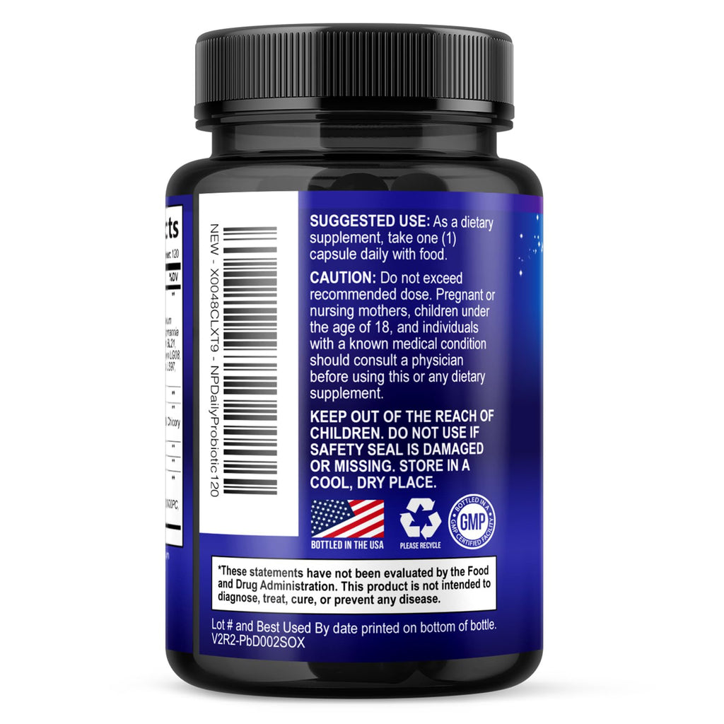 Probiotics 50 Billion CFU Per Serving - 10 Premium Strains + Digestive Enzymes & Prebiotics - Best Probiotic for Women & Men, Supports Immune, - FENGGESTORE20