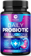 Probiotics 50 Billion CFU Per Serving - 10 Premium Strains + Digestive Enzymes & Prebiotics - Best Probiotic for Women & Men, Supports Immune, - FENGGESTORE20