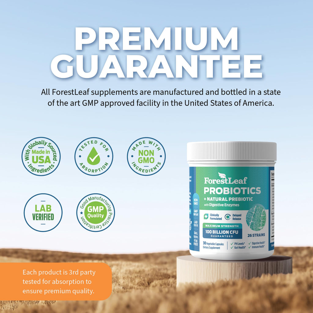 Probiotics for Men and Women, 100 Billion CFU, 26 Unique Strains, Men's and Women's Probiotic and Prebiotics Support Digestive Health, Gut Wellness, Energy, - FENGGESTORE20