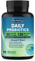 Probiotics for Women-Men Digestive Health with 120 Billion CFUs, Prebiotics and Probiotics for Women-Men, Digestive Enzymes, Nutrient Absorption, Immune Support - FENGGESTORE20