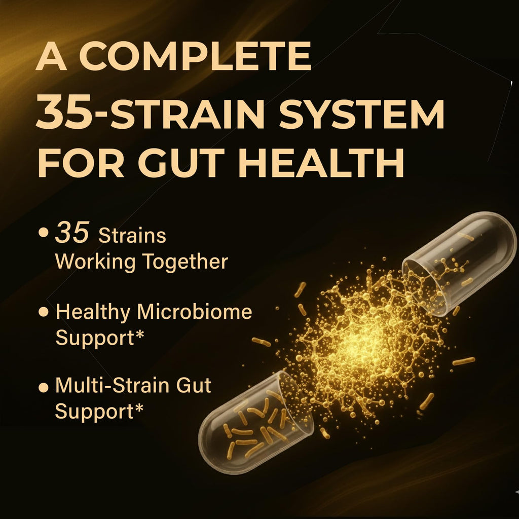 Probiotics with Prebiotics for Men and Women - 35 Strains Probiotics 100 Billion CFU for Gut & Digestive Health, Vegan Acidophilus Probiotic Supplement - FENGGESTORE20