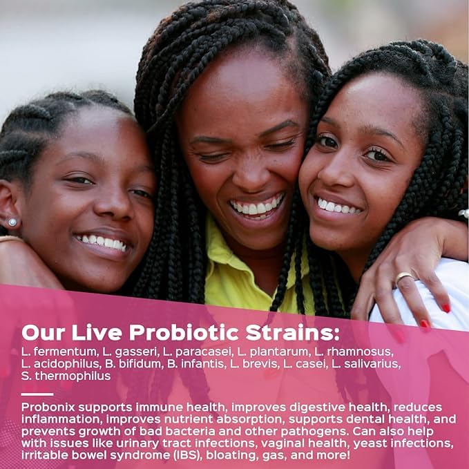 Probonix Humarian Liquid Probiotics for Women - 12-Strain Probiotic Drops to Fortify Women’s Gut Health, Vaginal Health, Immunity and Overall Wellness - 30-Day Supply - Delicious Grape Flavor - FENGGESTORE20