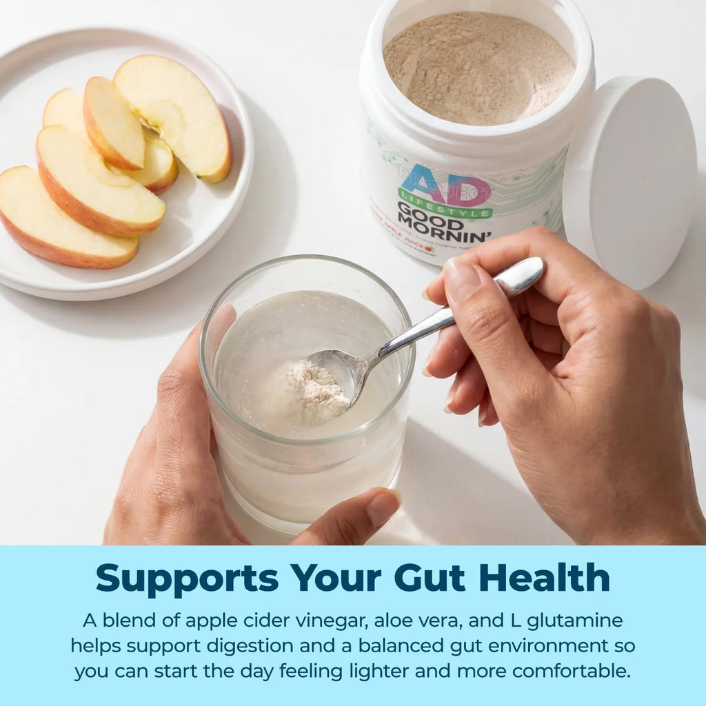 Project AD Life Good Morning Detox and Performance Drink, Naturally Flavored and Formulated with L-GLutamine, Apple Cider Vinegar, and Aloe Vera - FENGGESTORE20