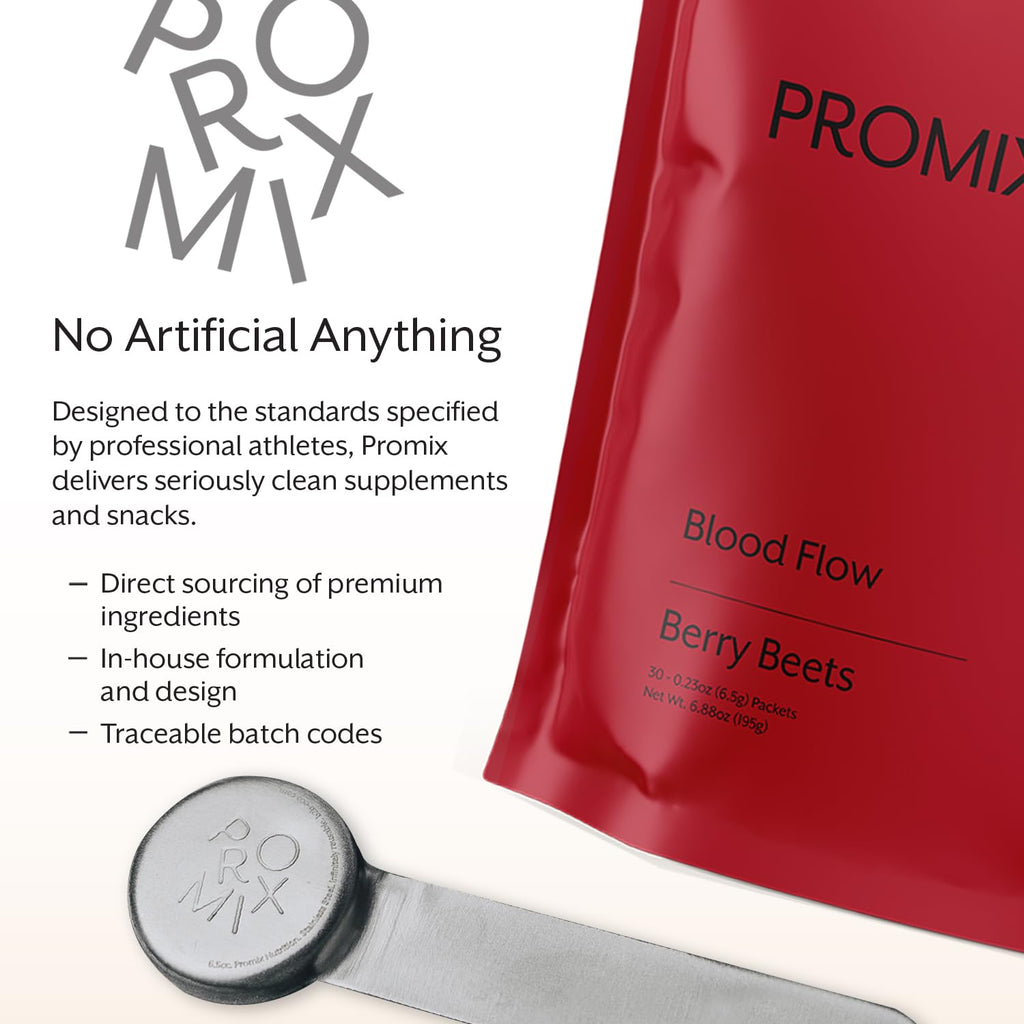 ProMix Nutrition Blood Flow - Nitric Oxide Supplement with Organic US Beet Root Powder - Cold Pressed, Low Temp Dehydration - 30 Servings - FENGGESTORE20