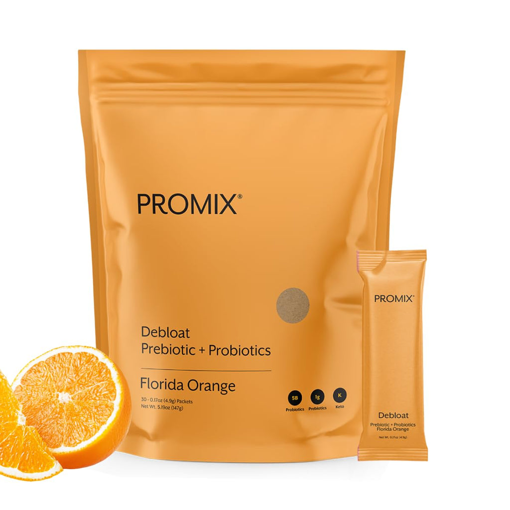 ProMix Nutrition Debloat Prebiotics and Probiotics with Baobab - Rich in Vitamin C, Bloating Relief, Immune Support - FENGGESTORE20