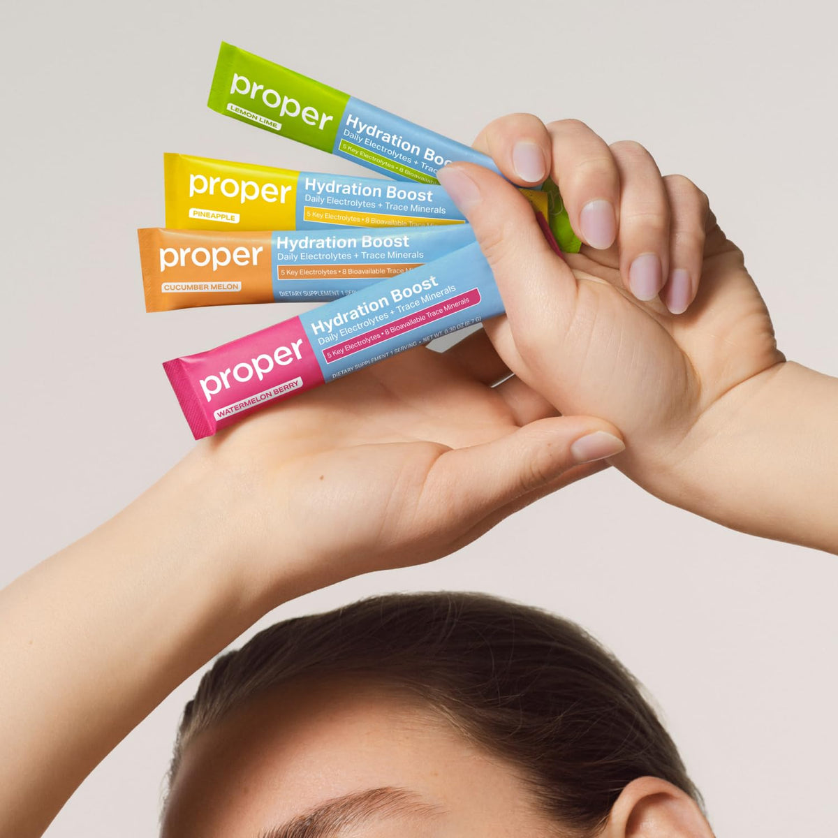 Proper Hydration Sticks – Electrolyte Powder Drink Mix Packets with Trace Minerals for Rapid Hydration – Naturally Flavored – No Artificial Sweeteners - FENGGESTORE20