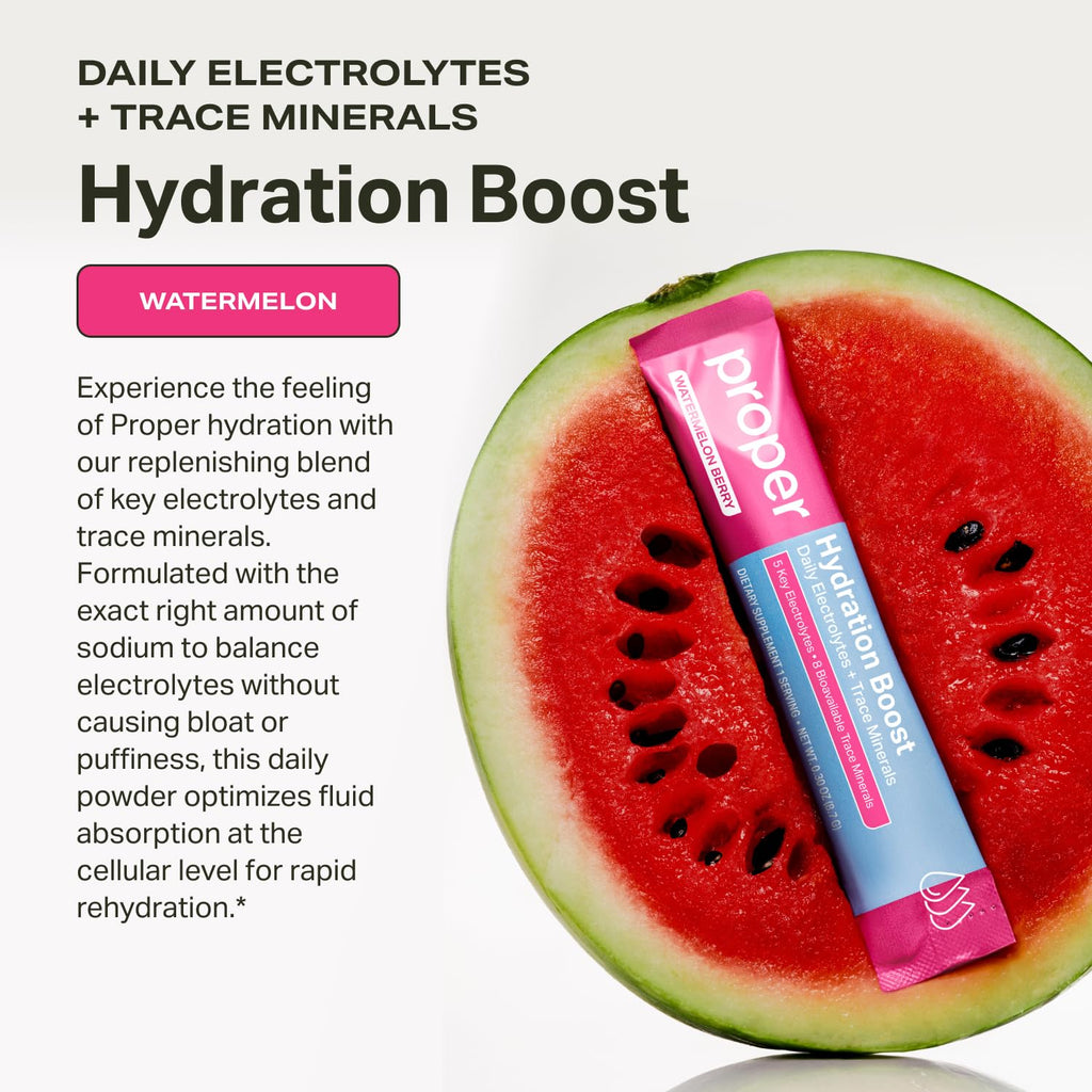 Proper Hydration Sticks – Electrolyte Powder Drink Mix Packets with Trace Minerals for Rapid Hydration – Naturally Flavored – No Artificial Sweeteners - FENGGESTORE20
