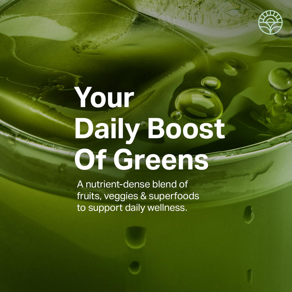 Proper, The Greens Daily Boost Organic Greens Powder. Whole Food, Apple Flavour Veggie Powder Superfood with Wheatgrass, Spirulina, Chlorella, Probiotics. - FENGGESTORE20