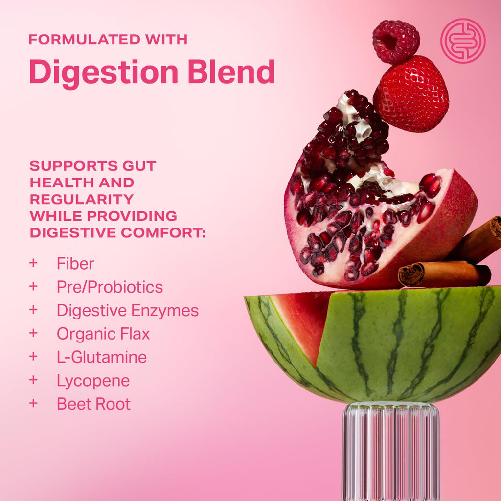 Proper, The Pinks Digestion and Bloat Relief. Drink Mix with Gut Health Probiotics, Prebiotics, Beet Root & Enzymes for Digestive Support. Bloating and Microbiome - FENGGESTORE20