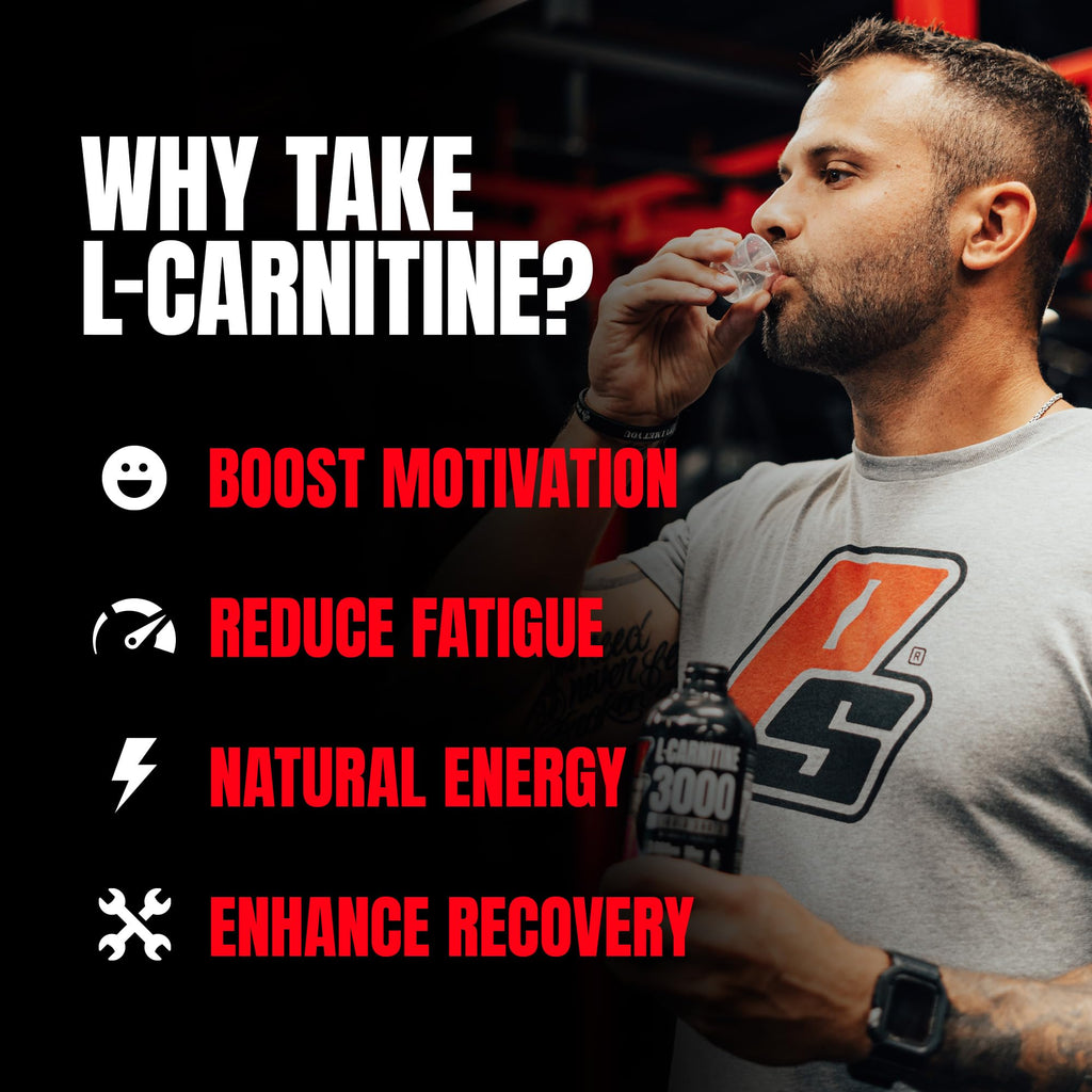 ProSupps L-Carnitine Liquid 3000, Stimulant-Free Liquid Shots for Men & Women - Clean Workout Drink for Energy, Performance & Muscle Recovery - FENGGESTORE20