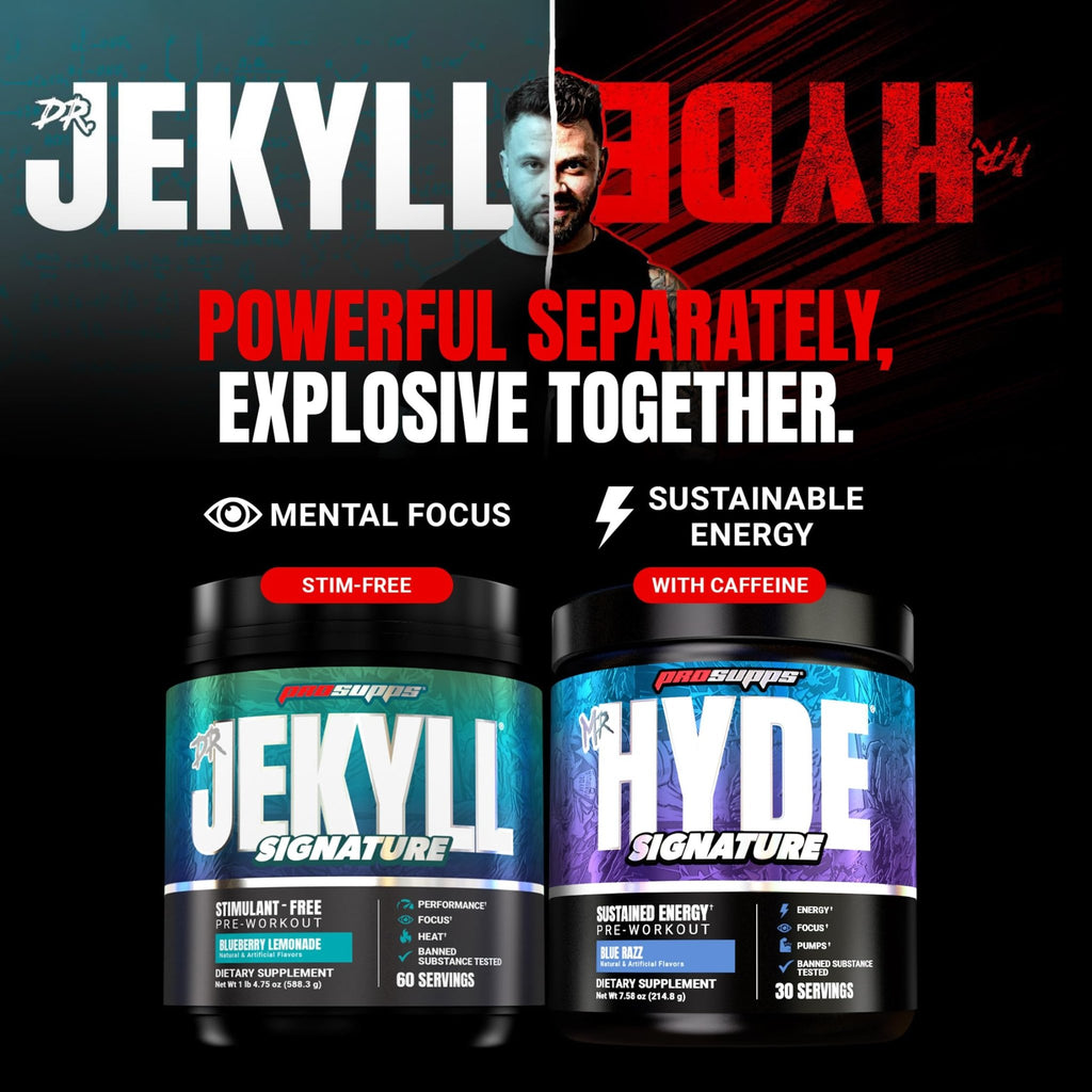 ProSupps Mr. Hyde Signature Pre Workout Powder with Creatine, Beta Alanine & Caffeine - Performance, Energy & Endurance - Clean Fitness & Gym Supplements for Men & Women = - FENGGESTORE20