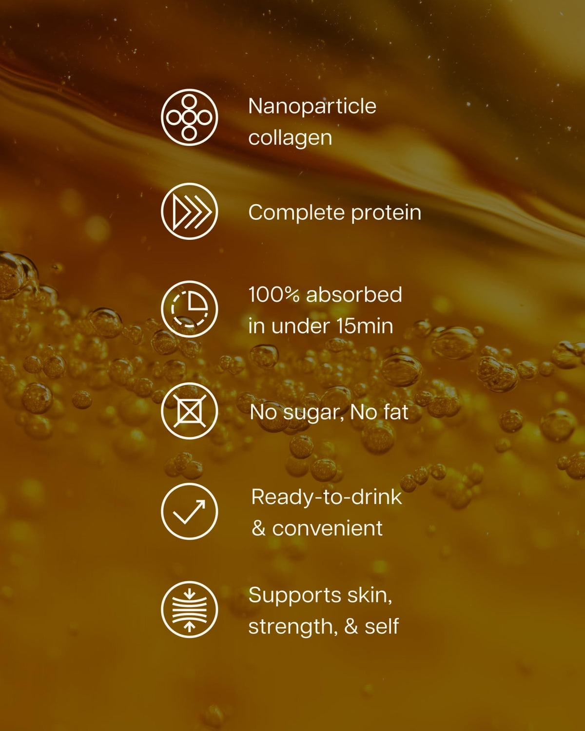 ProT Gold Liquid Collagen Protein Shot, Support for Hair, Nails and Skin, 17g, Nano Hydrolyzed & Grass Fed with Amino Acids, Sugar Free, Gluten Free, - FENGGESTORE20