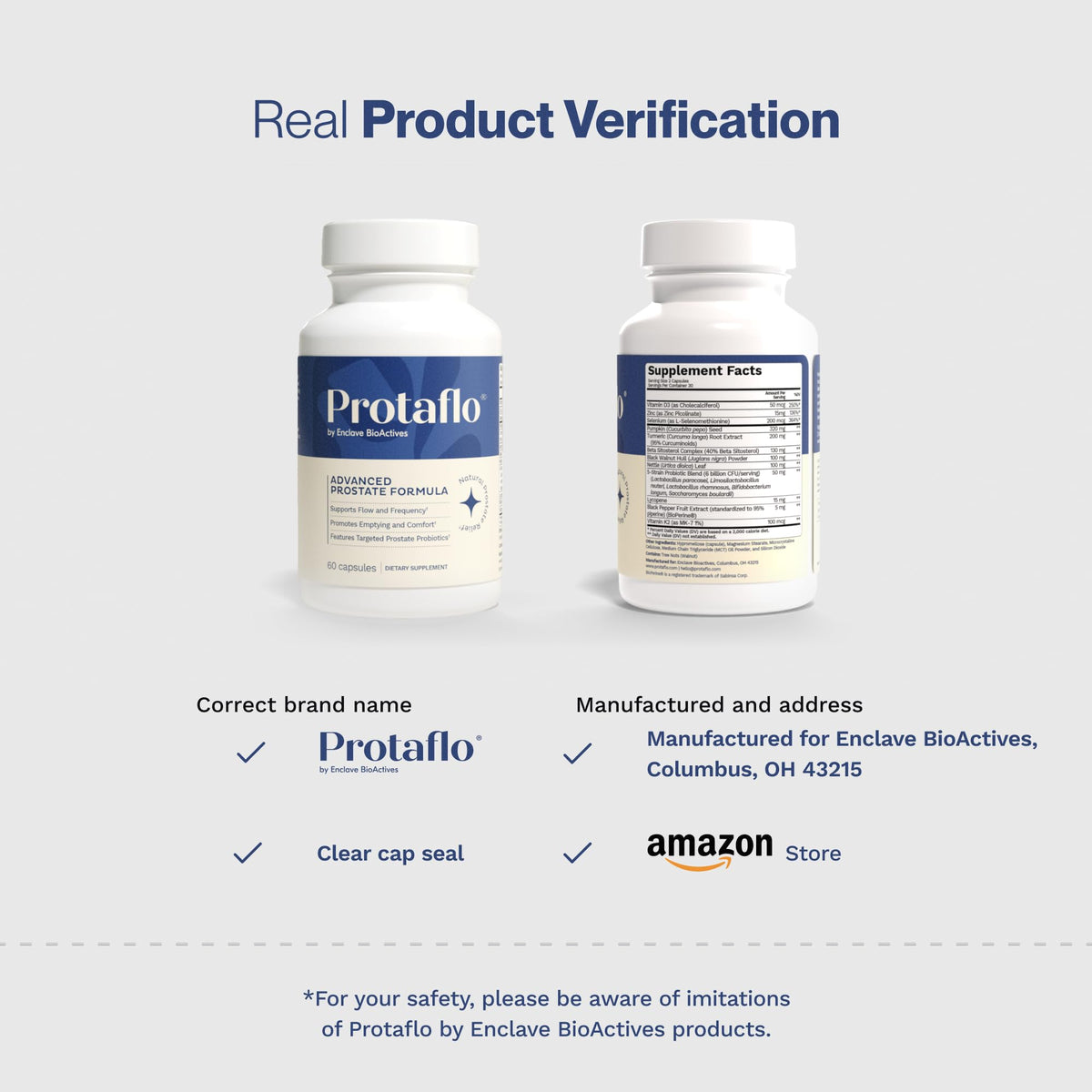 Protaflo Prostate Supplements for Men - Supports Urinary Flow & Bladder Control | Probiotics + Black Walnut, Nettle, Turmeric, Lycopene, Pumpkin Seed - FENGGESTORE20