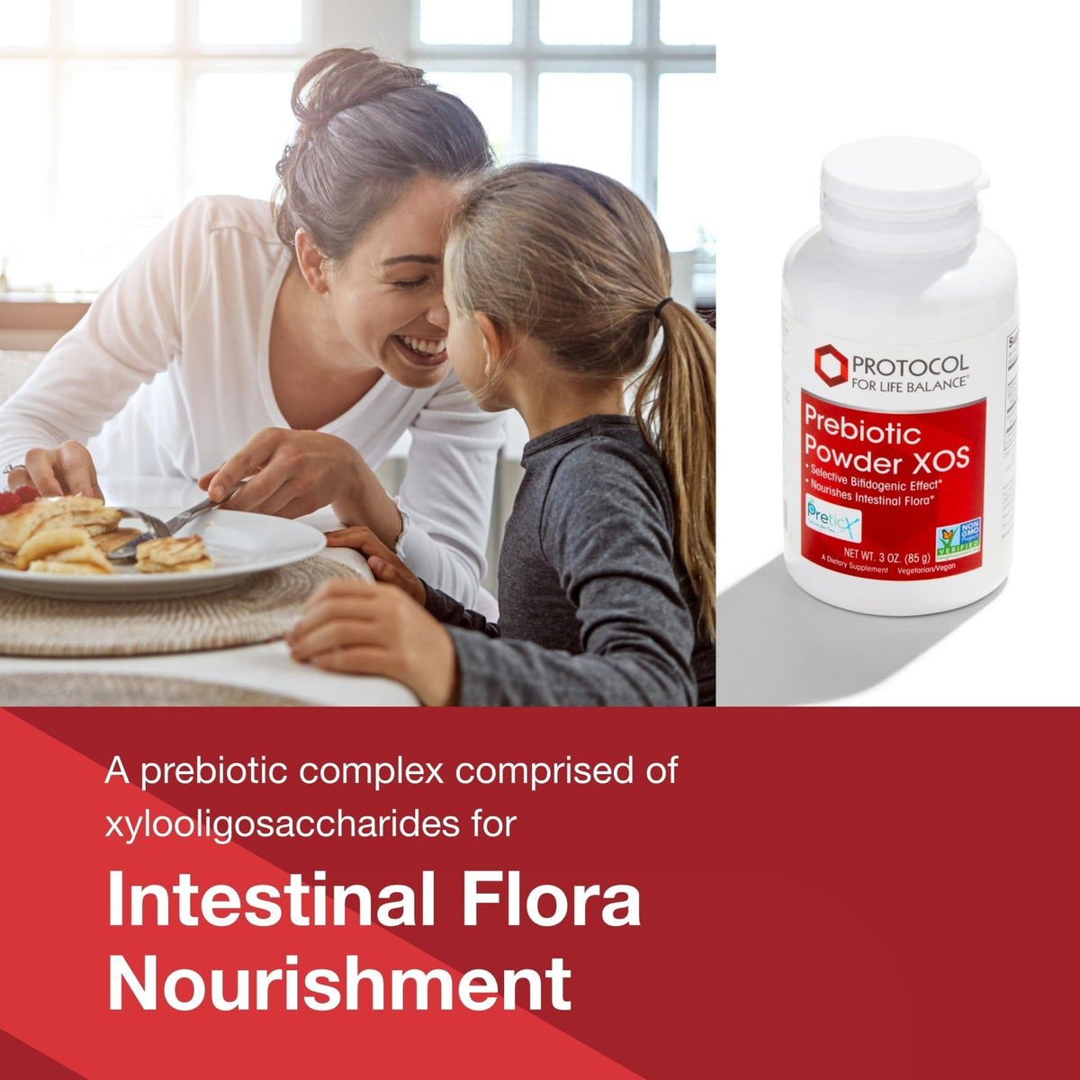 PROTOCOL FOR LIFE BALANCE Prebiotic Powder XOS - 1.55g per Serving - Intestinal Flora - Support GI Tract & Gut Health - Kosher & Non-GMO - 3 oz - FENGGESTORE20