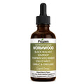PROZEN Wormwood Gut Cleanse & Detox Drops – Nuvian Black Walnut,Clove, Soursop, Pumpkin Seed, PAU D’Arco, Garlic & Oregano – Mixed Berry Digestive Support - FENGGESTORE20