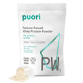 Puori Whey Protein Powder, Bourbon Vanilla - PW1 Pasture-Raised, Grass-Fed Whey Protein Powder Drink Mix containing BCAA Amino Acids - Post-Workout Supplement - FENGGESTORE20