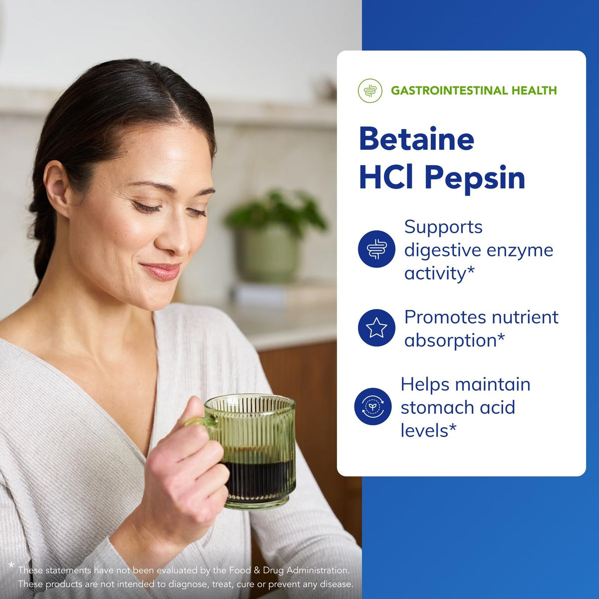 Pure Encapsulations Betaine HCl Pepsin - Digestive Enzymes Supplement for Digestion Aid & Support, Stomach Acid & Nutrient Absorption* - FENGGESTORE20