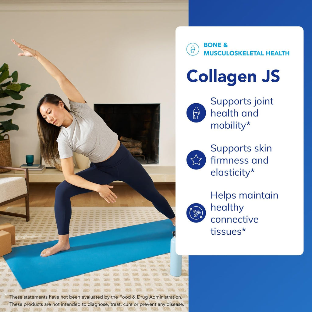 Pure Encapsulations Collagen JS - Skin & Joint Health* - 1,000 mg Hydrolyzed Biocell Collagen - Gluten Free & Non-GMO - 120 Capsules - FENGGESTORE20