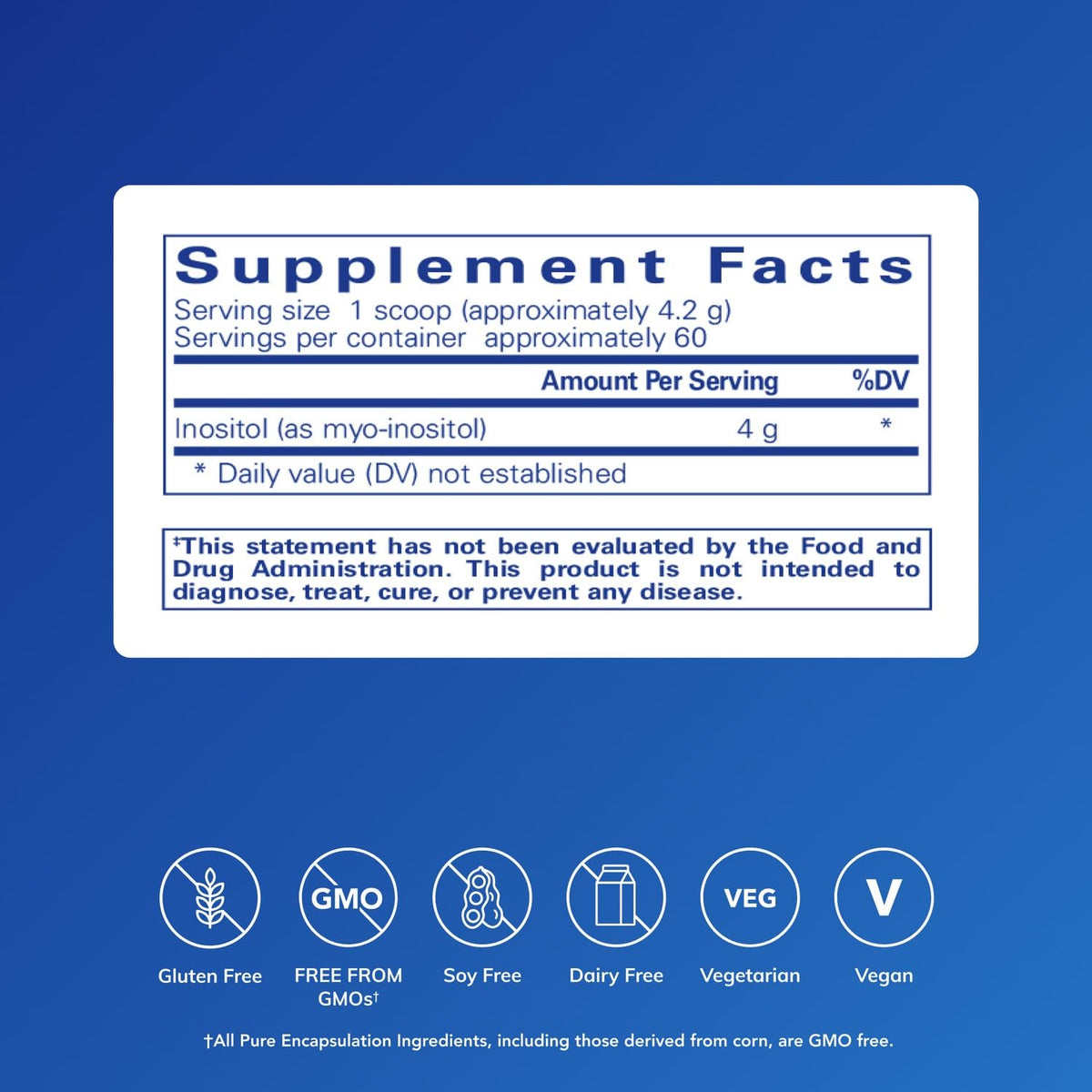 Pure Encapsulations Inositol (Powder) - Supplement to Support Energy, Nervous System & Ovarian Function* - with Myo-Inositol - 8.8 Ounces - FENGGESTORE20