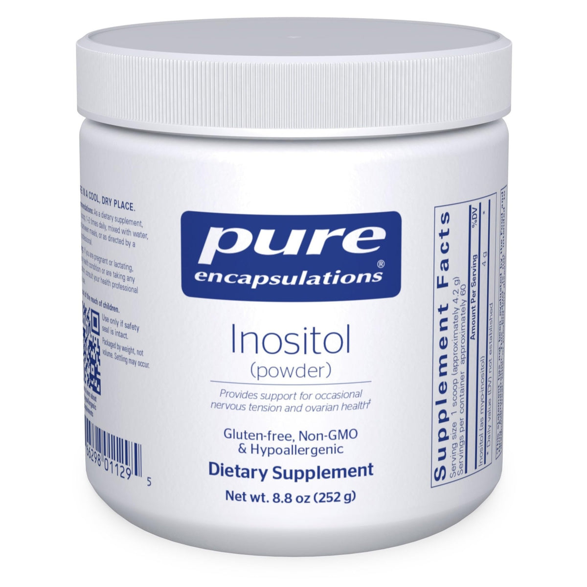 Pure Encapsulations Inositol (Powder) - Supplement to Support Energy, Nervous System & Ovarian Function* - with Myo-Inositol - 8.8 Ounces - FENGGESTORE20