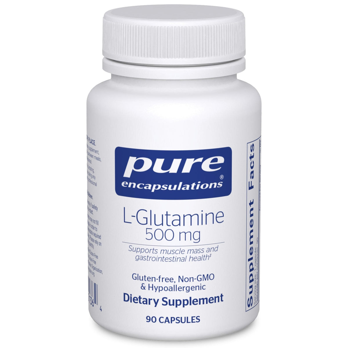 Pure Encapsulations L-Glutamine 500 mg - Supplement for Immune and Digestive Support, Gut Health and Lining, Metabolism, and Muscle Support* - FENGGESTORE20