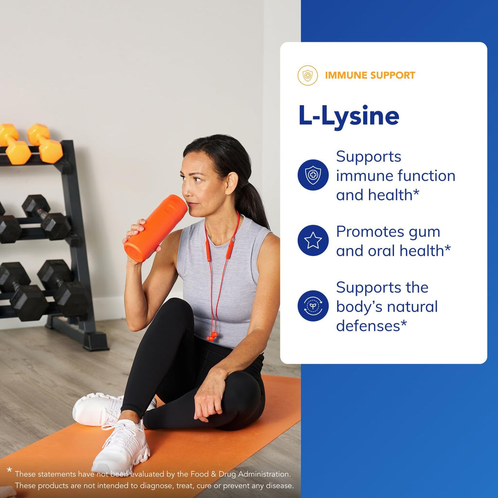 Pure Encapsulations L-Lysine - Essential Amino Acid Supplement for Immune Support & Gum, Lip Health* - with L-Lysine HCl - 90 Capsules - FENGGESTORE20