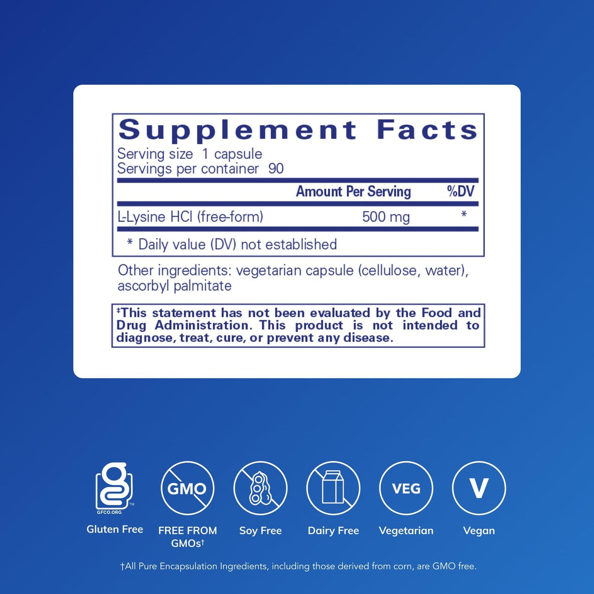 Pure Encapsulations L-Lysine - Essential Amino Acid Supplement for Immune Support & Gum, Lip Health* - with L-Lysine HCl - 90 Capsules - FENGGESTORE20