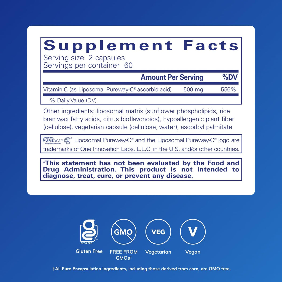 Pure Encapsulations Liposomal Vitamin C - Immune Support Supplement* - Antioxidant Nourishment - Daily Vitamin - FENGGESTORE20