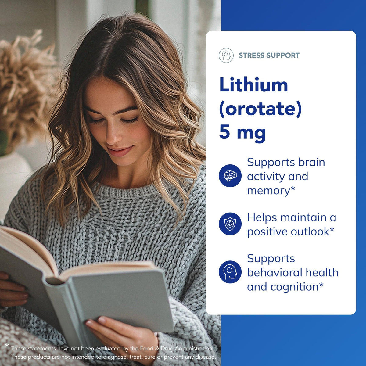 Pure Encapsulations Lithium Orotate 5 mg - Brain Support Supplement - with N-Acetyl-L-Cysteine (NAC) for Memory & Brain Behavior* - Gluten Free & Non-GMO - 90 Capsules - FENGGESTORE20
