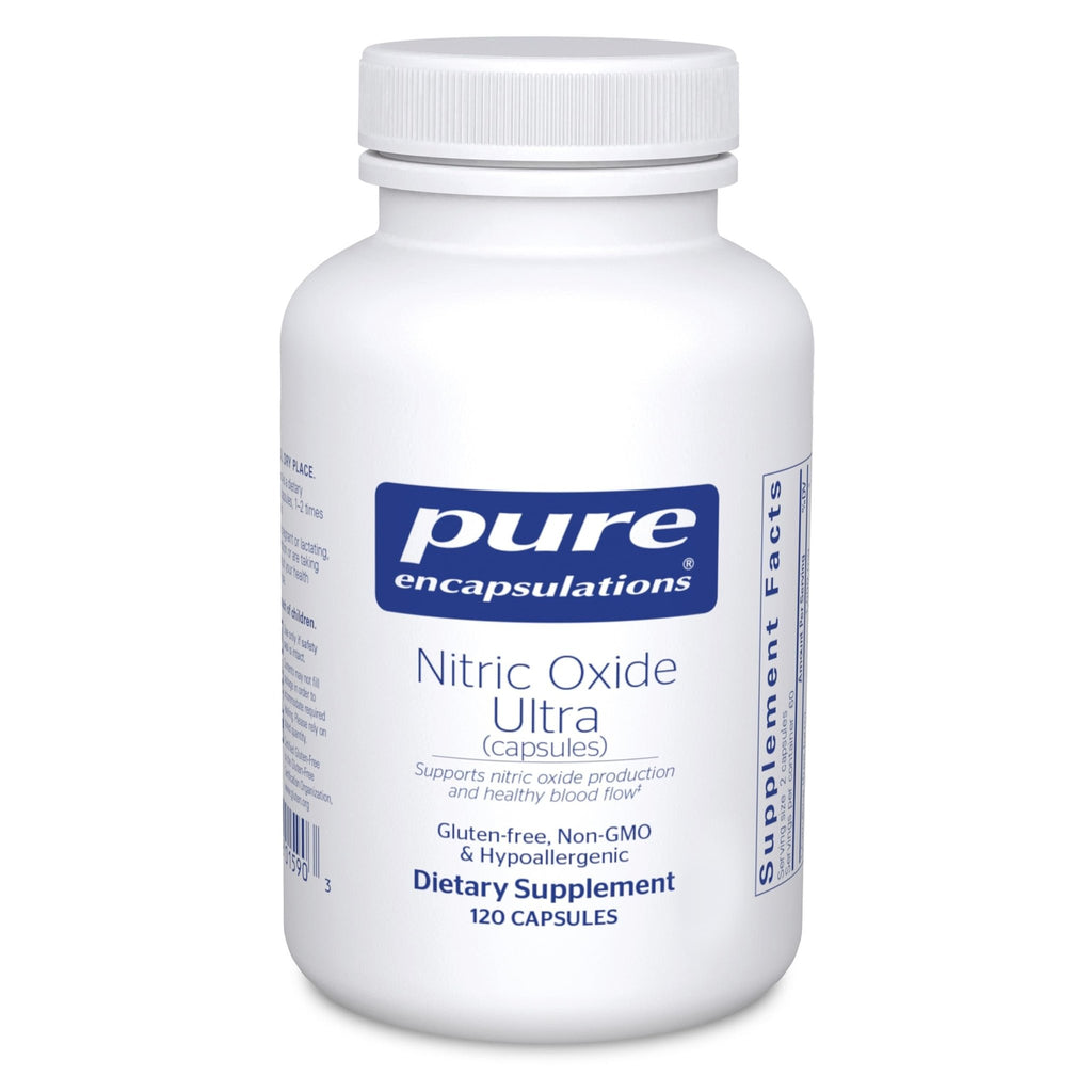 Pure Encapsulations Nitric Oxide Ultra (Capsules) - Supplement Supports Nitric Oxide Production, Healthy Blood Flow & Vascular Health - with L-Citrulline & CranLoad Cranberry Extract - 120 Capsules - FENGGESTORE20