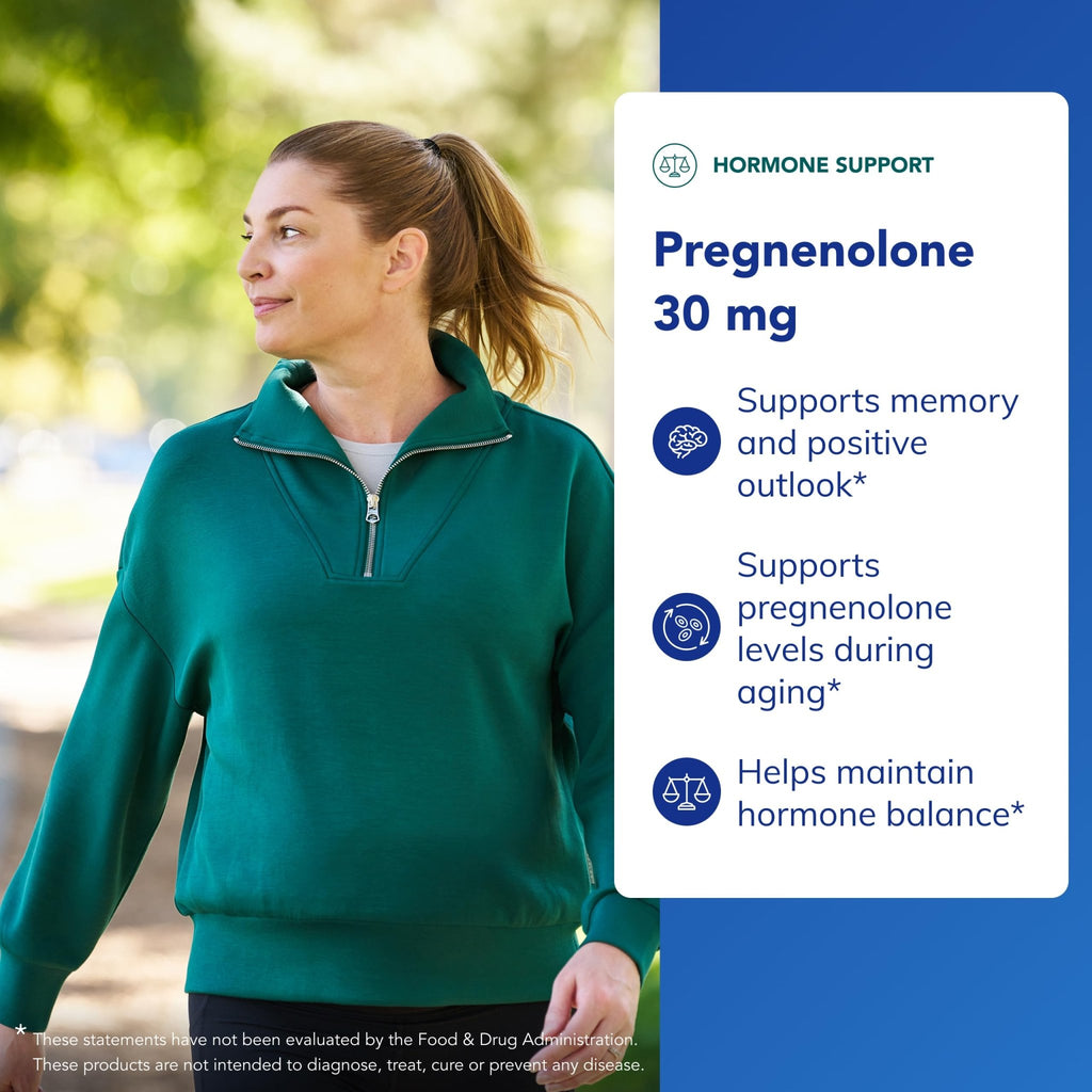 Pure Encapsulations Pregnenolone - 30 mg - Hormone Support - Memory Support - Gluten Free & Vegan - 180 Capsules - FENGGESTORE20