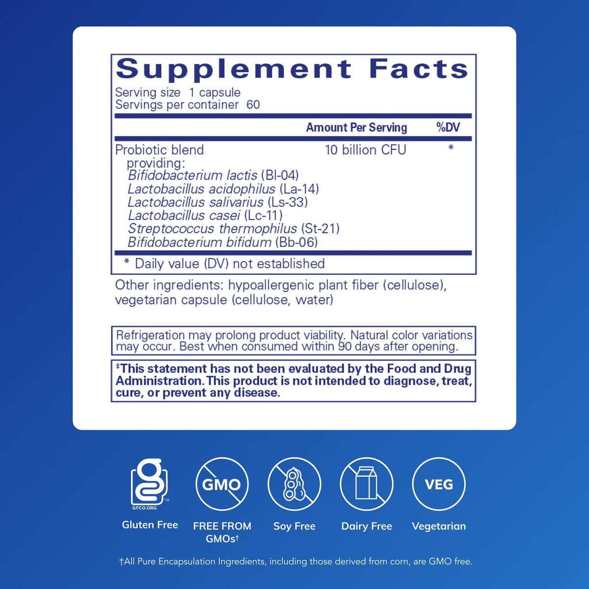 Pure Encapsulations Probiotic G.I. - Shelf Stable Probiotic for Intestinal Health & Gastrointestinal Support - FENGGESTORE20