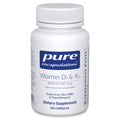 Pure Encapsulations Vitamin D3 & K2 - Bone & Vascular Health Support - Immune Function Support - Gluten Free - Non-GMO - 120 Capsules - FENGGESTORE20