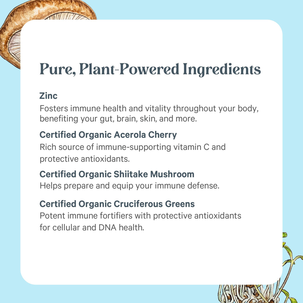 PURE SYNERGY Zinc Complex | Immune Support Supplement | Natural, Vegan Zinc Complex with Vitamin C and Organic Whole Foods | for Immune - FENGGESTORE20