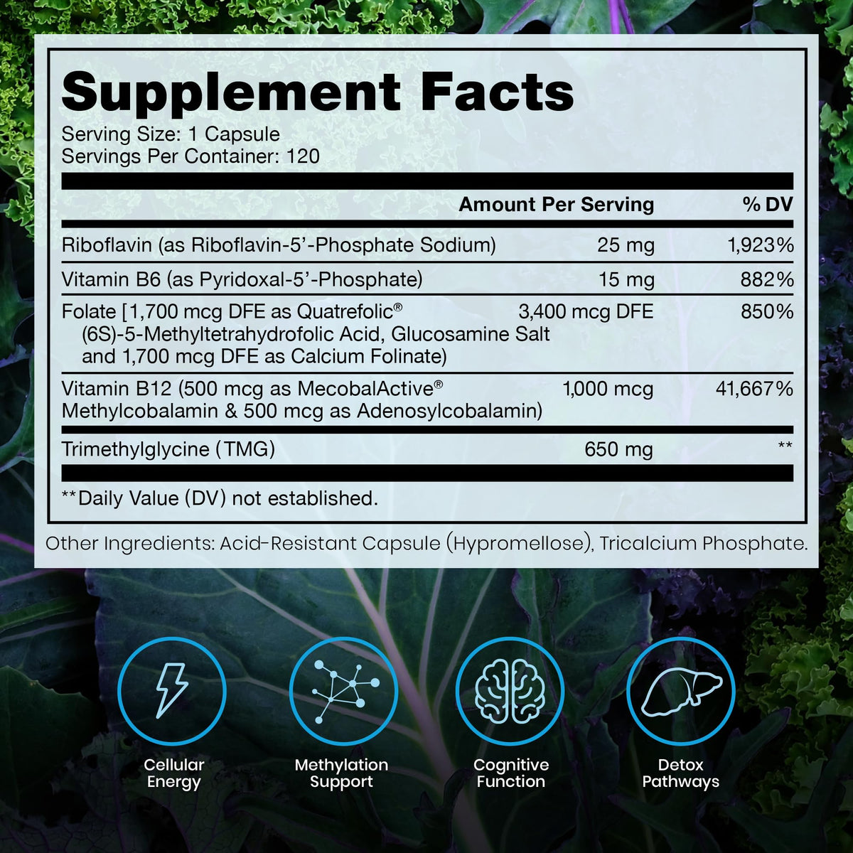 Pure Therapro Rx Methylated B Complex Vitamins Made in USA, 4 Month Supply | Methyl B Complete Quatrefolic 5-MTHF Folate, B12 Methylcobalamin, - FENGGESTORE20