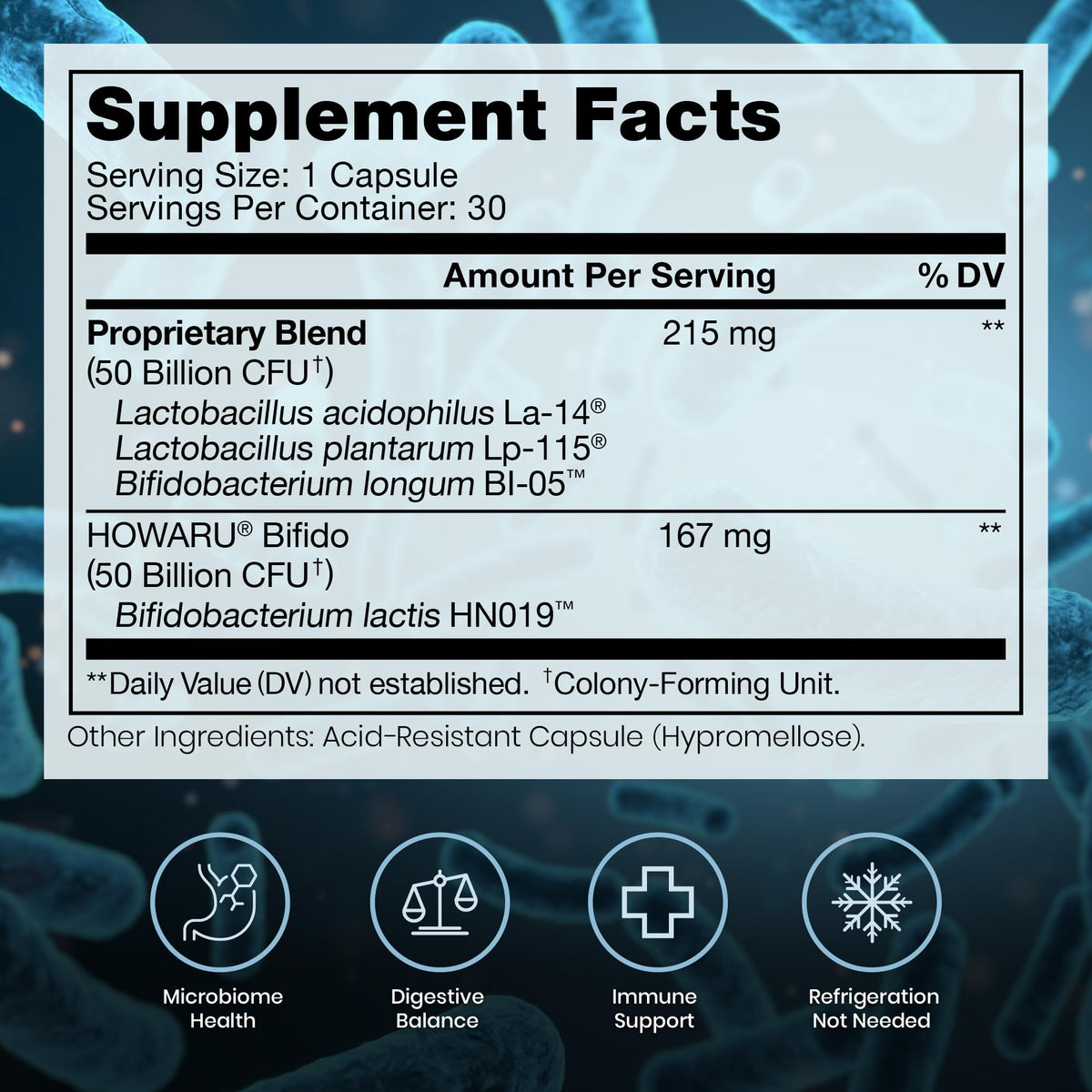 Pure Therapro Rx Power Probiotic 100B | 30 Acid Resistant Capsules - 1 Month Supply | 4 Proven Strains 100 Billion CFU | Flora Balance & Digestion - FENGGESTORE20
