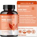 Pure Zinc Supplement 25mg - TRAACS Bisglycinate Chelate - 120 Capsules for Immune Support, Skin Health & Energy - for Men & Women - FENGGESTORE20