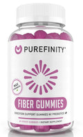PUREFINITY Fiber Gummies for Adults with Inulin FOS from Chicory Root, Sugar Free Prebiotic Supplement for Daily Digestion - FENGGESTORE20