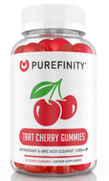 PUREFINITY Tart Cherry Gummies – Uric Acid Flush for Joint Relief & Recovery, Raw Juice Extract Antioxidant – Non-GMO, Gluten Free, Vegan, 60 Count - FENGGESTORE20