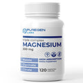Puregen Labs Triple Magnesium Complex 300mg of Magnesium Glycinate, Malate, & Citrate [High Absorption] 120 Veg Capsules | No Harmful Additives | Non-GMO, NO Gluten and Dairy - FENGGESTORE20