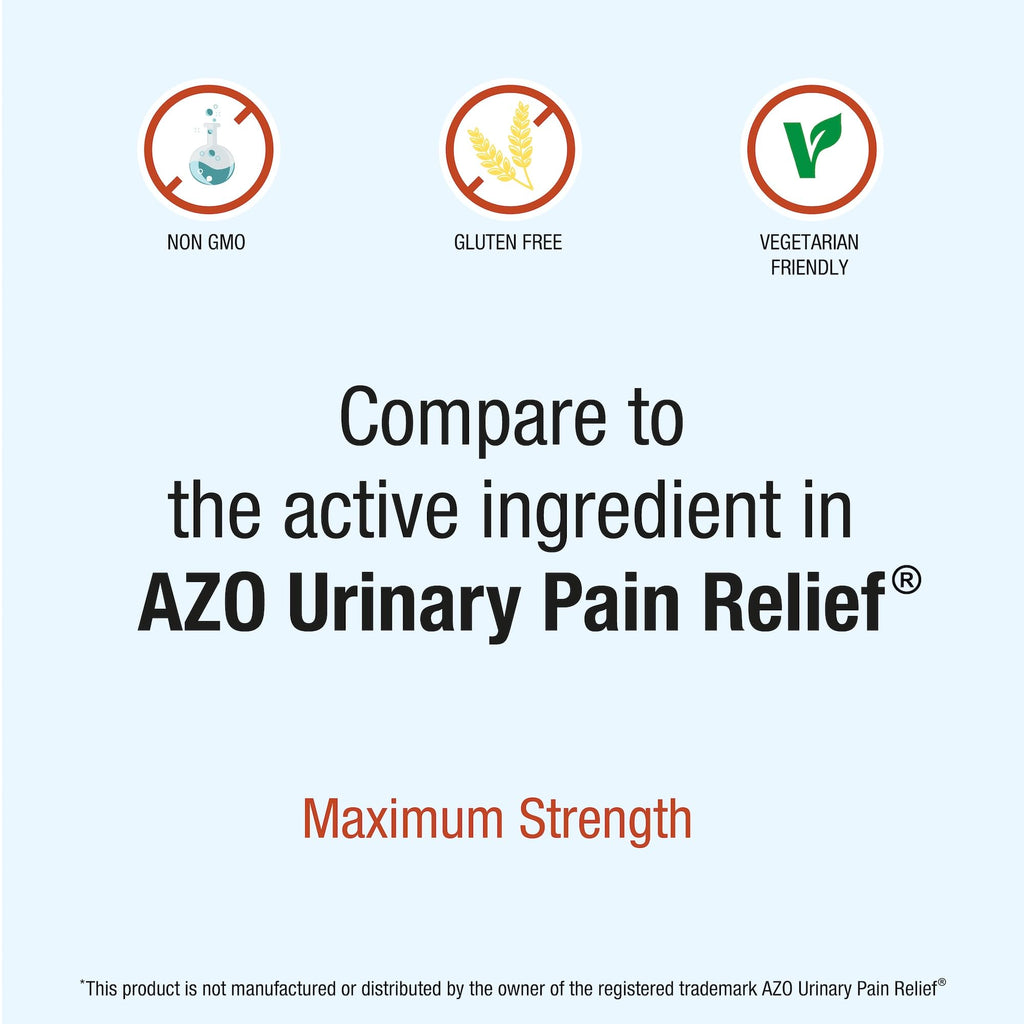 Puregen Labs Urinary Pain Relief | Phenazopyridine HCl 99.5mg Tablets | Maximum Strength OTC for Fast Relief of UTI Pain, Burning and Bladder discomfort – 72 Count Tablets - FENGGESTORE20